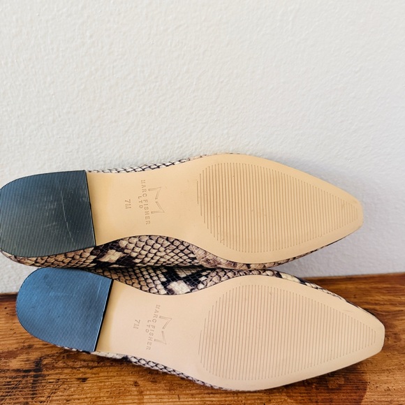 Marc Fisher LTD Enaba Square Toe Loafer in Snakeskin Print - Picture 6 of 8